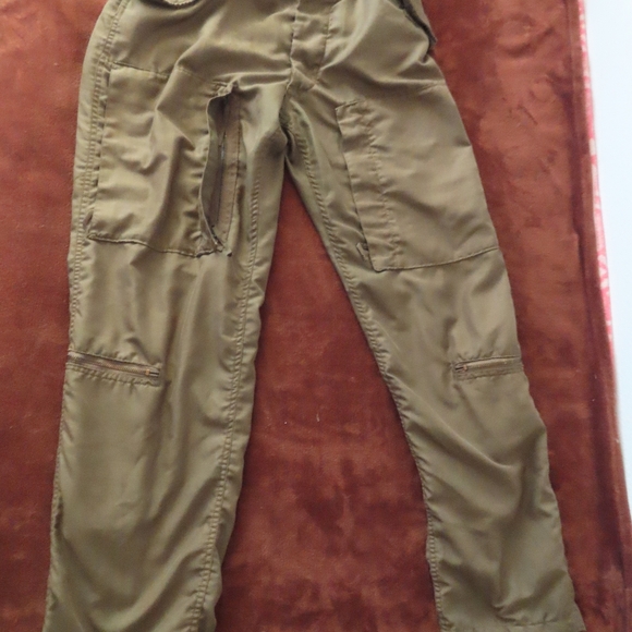 US Military Trousers Hot Weather Fire Resistant Nylon OG 106 Size Medium Long - Picture 1 of 8